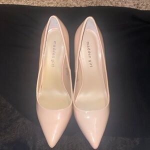 Madden Girl Nude Patent Leather Pumps WORN ONLY ONCE INSIDE ONLY